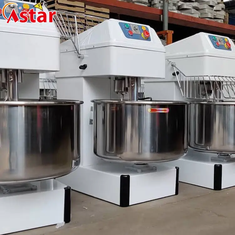 Top Sale Automatic Toast Pastry Spiral Mixing Machine 54 L Dough Mixer Commercial Flour Dough Kneader For Bakery