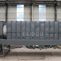 Four de carbonisation horizontale continu BEIDOU pour sciure de bois, moteur sans fumée, ligne de production de charbon écologique, haute capacité 0,5-2