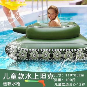 Cercle de natation gonflable pour enfant avec pistolet à eau pour les combats aquatiques - Product Image 6