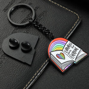 Esmalte suave pequeño arco iris <span class=keywords><strong>de</strong></span> niños mini nota <span class=keywords><strong>libro</strong></span> llavero - Product Image 5