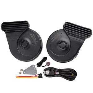 Factory wholesale high quality Car Universal Horn 12V 410Hz-510Hz Sound Loudness waterproof 2-way car horn with grids