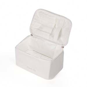 À la mode Étanche Grande Capacité Voyage Maquillage Organisateur Logo Personnalisé PU Sac Cosmétique avec Fermeture À Glissière - Product Image 4