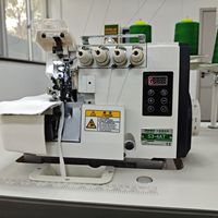 Machine à coudre surjeteuse industrielle Doso S5E-4AD, manuelle, à aiguille simple, métal, StitchPro pour des lignes régulières avec moteur