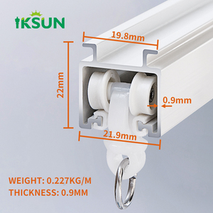 ราวแขวนผ้าม่านห้องอาบน้ำอลูมิเนียมอัลลอยด์แบบคู่สำหรับตกแต่งหน้าต่าง - Product Image 3
