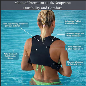 Nouveau <span class=keywords><strong>porte</strong></span>-bébé WaterLand imperméable pour nourrissons, <span class=keywords><strong>porte</strong></span>-bébé de poitrine avec sangles réglables, harnais léger pour tout-petits pour la piscine et la plage - Product Image 3