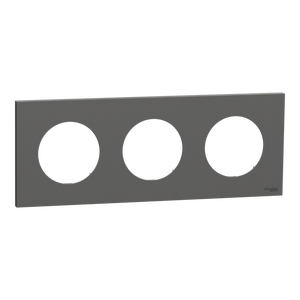 Neuf et Original, <span class=keywords><strong>Plaque</strong></span> à <span class=keywords><strong>3</strong></span> Pôles Électrique S904706 <span class=keywords><strong>Odace</strong></span> Gris Basalt, Garantie d'un an, PLC - Product Image 1