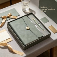 Carnet à spirales personnalisé avec stylo, format A5, détachable, pour réunions de bureau, 100 feuilles, logo imprimable, ensemble de cadeaux d'entreprise