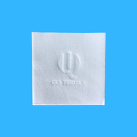 Serviette en papier Airlaid 23*23cm 4 plis épaissi 1 plis Serviettes de table de restaurant occidental Hôtel Serviettes de table personnalisées Couleur Sac style