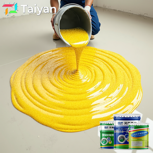 Revêtement de sol en béton cimentaire sans solvant, antidérapant, composite, matériau de construction décoratif, peinture époxy couleur sable pour sol - Product Image 2