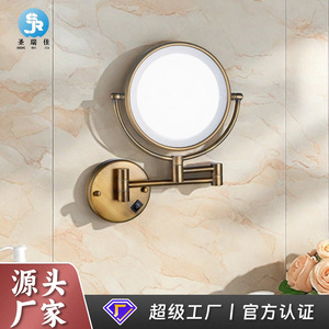 Espejo de Maquillaje Redondo Saint Ruijia 6503 con Luz LED, Espejo de Vanidad para Baño con Montaje en Pared - Product Image 4