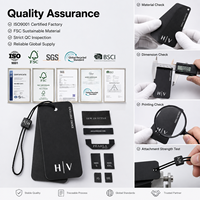 Étiquettes suspendues personnalisées noires en papier kraft imprimé pour vêtements, étiquettes de prix personnalisées, étiquettes de bijoux pour marques de vêtements