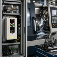 Variateurs de fréquence (VFD) / Onduleurs 0.75kw 1.5kw 2.2kw 4kw 5.5kw 7.5kw 15kw 30kw 37kw 45kw 55kw 75KW 90KW Monophasé 110V