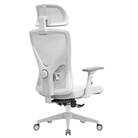 Chaise de bureau moderne en maille avec appui-tête 2D, réglage de la profondeur en 3 positions et soutien lombaire pour atelier
