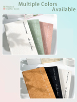 Cuaderno de Cuero Personalizado A6, 100 Hojas, Grueso, con Páginas en Blanco, para Viajes, Estilo Minimalista, con Líneas Horizontales, para Uso Diario