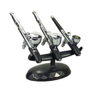 Hy-003 Airbrush Holder Stand With 3 Slots For Artwork Portable Storage Rack Made Of Abs Material - Product Image 4