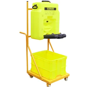 15 Gallons (53L) removable cart Gravity Feed Portable Emergency Eye Wash Plastic Eyewash Station