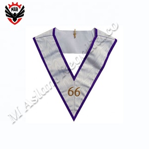 มือ Crafted 4th องศา Scottish Rite AASR Masonic Custom ผ้ากันเปื้อน - Product Image 3