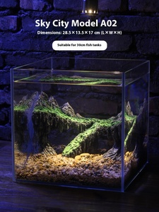 Acquario accessori-artificiale picco di montagna decorazione di piante acquatiche ornamento acquario acquario paesaggistico nascondiglio roccioso grotta muschio - Product Image 3