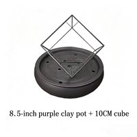 Plat en verre en forme de cube pour glace carbonique, cuisine moléculaire artistique à effet de fumée, vaisselle créative pour hôtels, assiette de service pour restaurants et hôtels