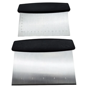 Thép không gỉ Pastry bột <span class=keywords><strong>scraper</strong></span> đa mục đích bánh pizza bánh mì bột <span class=keywords><strong>scraper</strong></span> với đo dấu hiệu - Product Image 1