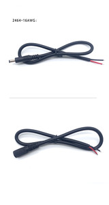 สายไฟ DC ตัวเมีย US <span class=keywords><strong>2464</strong></span> ขนาด 20AWG/18AWG/16AWG หัวต่อ DC5521 DC5525 ปลั๊กตัวเมีย - Product Image 2