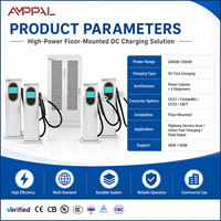 Chargeur de sol pour voiture AMPPAL 240KW-720KW, stations de charge rapides électriques commerciales pour voitures électriques