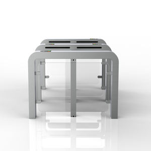 Barrière pivotante de haute qualité Tourniquet Contrôle d'accès par carte IC avec acier inoxydable et protection imperméable pour la sécurité des salles de sport - Product Image 4