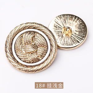 Hot Selling Ladies Luxury Overcoat <b>Button</b> Fashion Decorative Pearl Shank Hand Sewn with Luxury Diamond Metal Zinc Alloy - Product Image 2