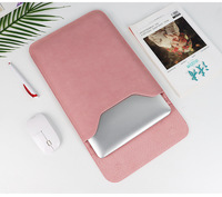 Étui pour tablette de 14,1 à 15,4 pouces avec boucle magnétique, sac pour ordinateur portable en cuir nubuck pour voyage d'affaires, sac portable, logo personnalisé