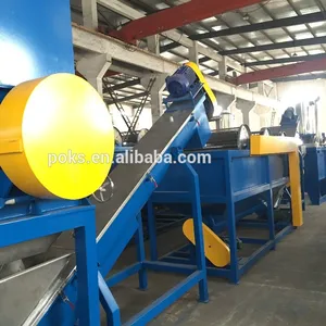 waste plastic crushing and washing recycling machine for PP PE material