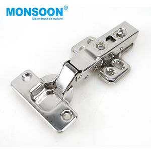 อุปกรณ์ฮาร์ดแวร์ บานพับไฮดรอลิกแบบทางเดียว สแตนเลส สำหรับเฟอร์นิเจอร์ บานพับตู้ครัว 35 มม. บานพับปิดแบบนุ่มนวล สำหรับ vaill - Product Image 2