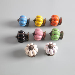 مقبض سيراميك زنك عتيق طراز كلاسيكي درج كرتون خزانة مقبض باب مقبض أكريليك نحاسي زماك صلب راتنج خشب لغرفة المعيشة - Product Image 3