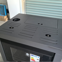 Poêle à granulés de bois en acier écologique P-IN9A 9KW, style classique moderne, sans fumée, avec télécommande, très vendu