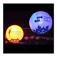 Globo de luz LED que cambia de 16 colores, globo de helio grande para publicidad