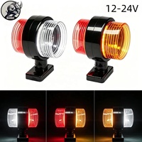 RHINO Nouvelle Feu de Signalisation LED Bicolore pour Camion, Feu de Position Double Face 12V 24V pour Camion Remorque Blanc Jaune Rouge Étanche