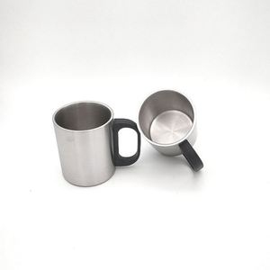 220ml Double Double Wall Vacuum <b>Insulated</b> Camping Travel <b>Mug</b> With Carabiner Hook Handle - Product Image 1