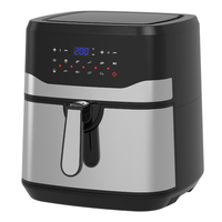 Friteuse à air de 9,2 L Friteuses électriques sans huile à écran tactile numérique de grande capacité pour la maison