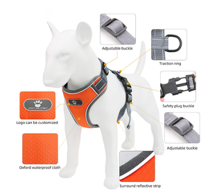 Breathable Nylon No Pull Dog Harness Vest Reflective Adjustable Printed Pet Harness for <b>Small</b> Medium Dogs Cats - Product Image 6