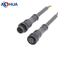 Connecteur Étanche IP65 Mâle-Femelle 8 Broches pour Câblage de Signalisation, Câble Électrique Métallique, Prise d'Extension 22AWG 24AWG, Câblage DIY CE ROHS