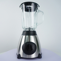 Mixeur portable professionnel 1,5 L 250 W sans BPA avec bol en verre, commandes tactiles 3 vitesses, pour smoothies, chauffant, usage domestique