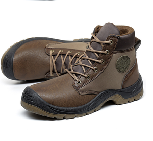 DFS104 <b>Black</b> Brown Customized Stock Wholesales Safety Shoes Ankle <b>Boots</b> - Product Image 3