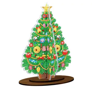 New Design DIY Handicrafts Acrylic Christmas Diamond Painting Tree for Decoration