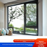 Ventanas Abatibles de Aluminio con Sistema de Drenaje Oculto para Balcón, Estilo Moderno SGL, para Renovación de Viviendas