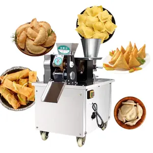 Máquina de dobrar samosa e bolinho de carne pequena para indústria alimentar, máquina de fazer empanada e bolinho de pelmeni patti, venda