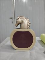 Bouteille de parfum factice en fibre de verre renforcée sur mesure, 0,4 mètre de haut, taille réelle, étiquette rouge, couleurs personnalisables pour l'affichage