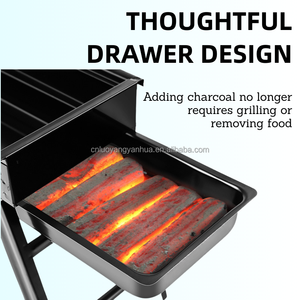 Accessoires de Camping : Barbecue Pliant Portable au <span class=keywords><strong>Charbon</strong></span>, Léger, pour Pique-niques, Jardin, Plage et Fêtes en Extérieur - Product Image 3