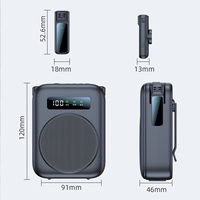 Système de microphone sans fil portable M10 rechargeable par USB pour l'enseignement et le karaoké, avec amplificateur vocal pour la salle de classe
