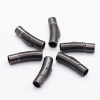 Fermoirs à baïonnette pour bijoux polis miroir, fermoirs magnétiques pour bracelets en cuir, fabrication de bijoux, fermoirs de bracelet en acier inoxydable