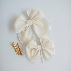 Lazos para el Cabello de Niñas en Colores Sólidos de Verano, Lazo Grande para Niña con Pinzas de Cocodrilo, Lazos Personalizados para Bebés - Product Image 3