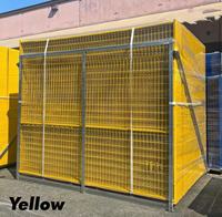 Clôture Temporaire en PVC avec Cadre en Acier Inoxydable Facile à Installer Haute Visibilité 6 Pieds de Hauteur pour Chantier de Construction